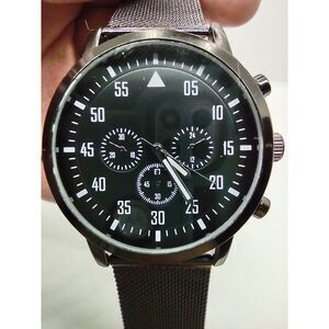 Black Faux Dials Face Watch FMDGF018